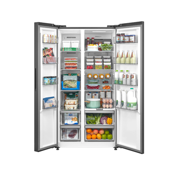 Alternative view of מקרר דלת ליד דלת 592 ליטר Midea MDRS791MIL46/6369 SBS נירוסטה מוברשת מידאה