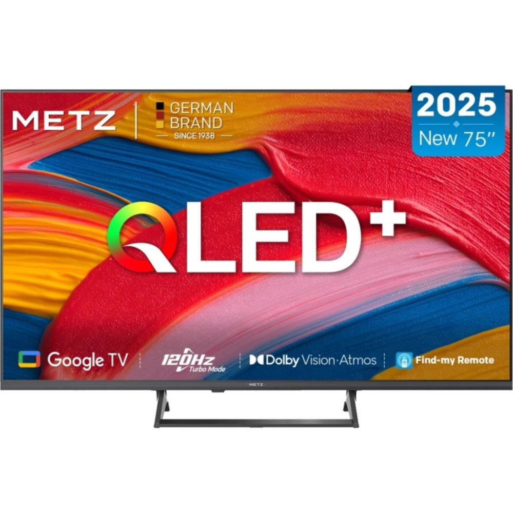 טלוויזיה חכמה 75" Metz 4K QLED מץ 75MQF7500Z