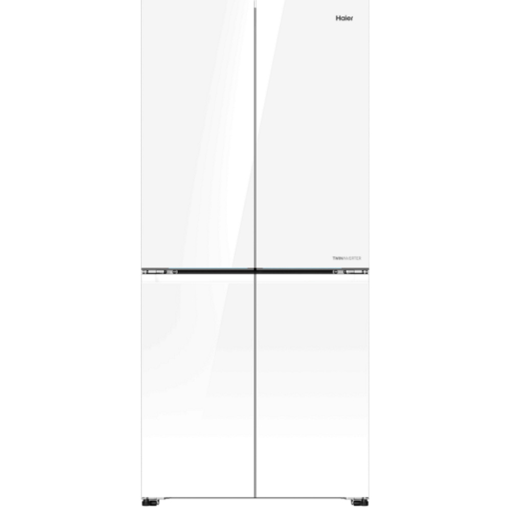 מקרר 4 דלתות קו אפס 474 ליטר Haier האייר HRF-4850FW זכוכית לבנה